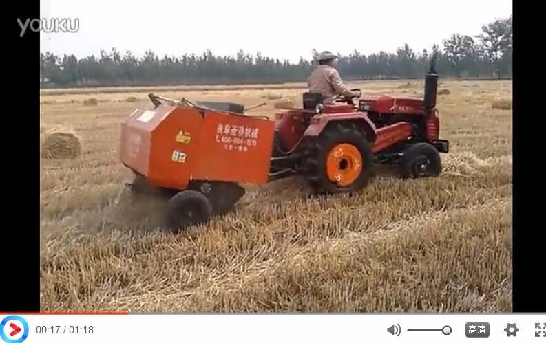 小麥秸（jiē）稈打捆機現場打（dǎ）捆展示
