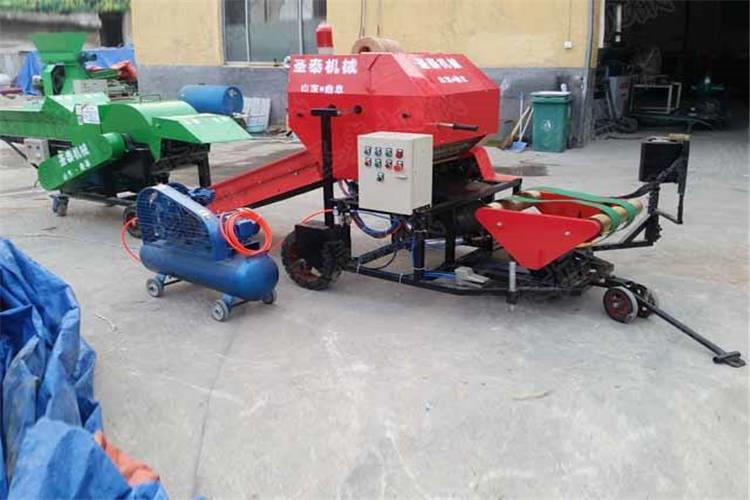 打捆包膜一體機安裝後機器各運轉部件要轉動靈活，空運轉卡碰現象及（jí）不正響（xiǎng）聲方可投入使