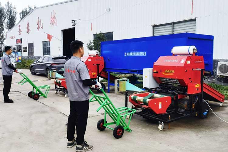 玉米秸稈打（dǎ）捆包膜機